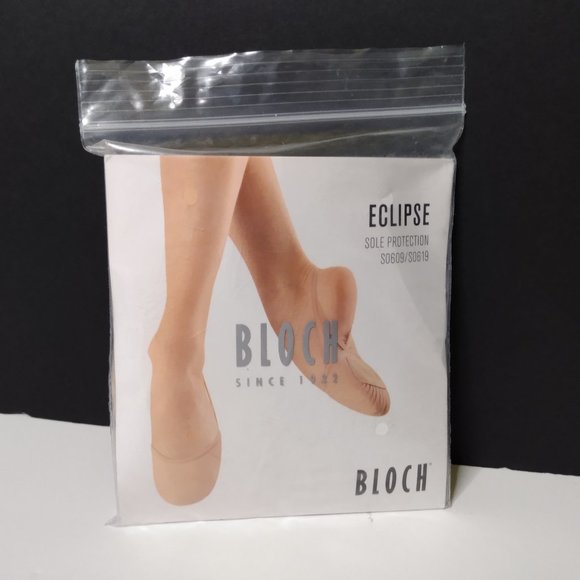 Bloch Ladies Leather Eclipse Half-Sole Lyrical Dance Shoes Size M - Picture 2 of 8